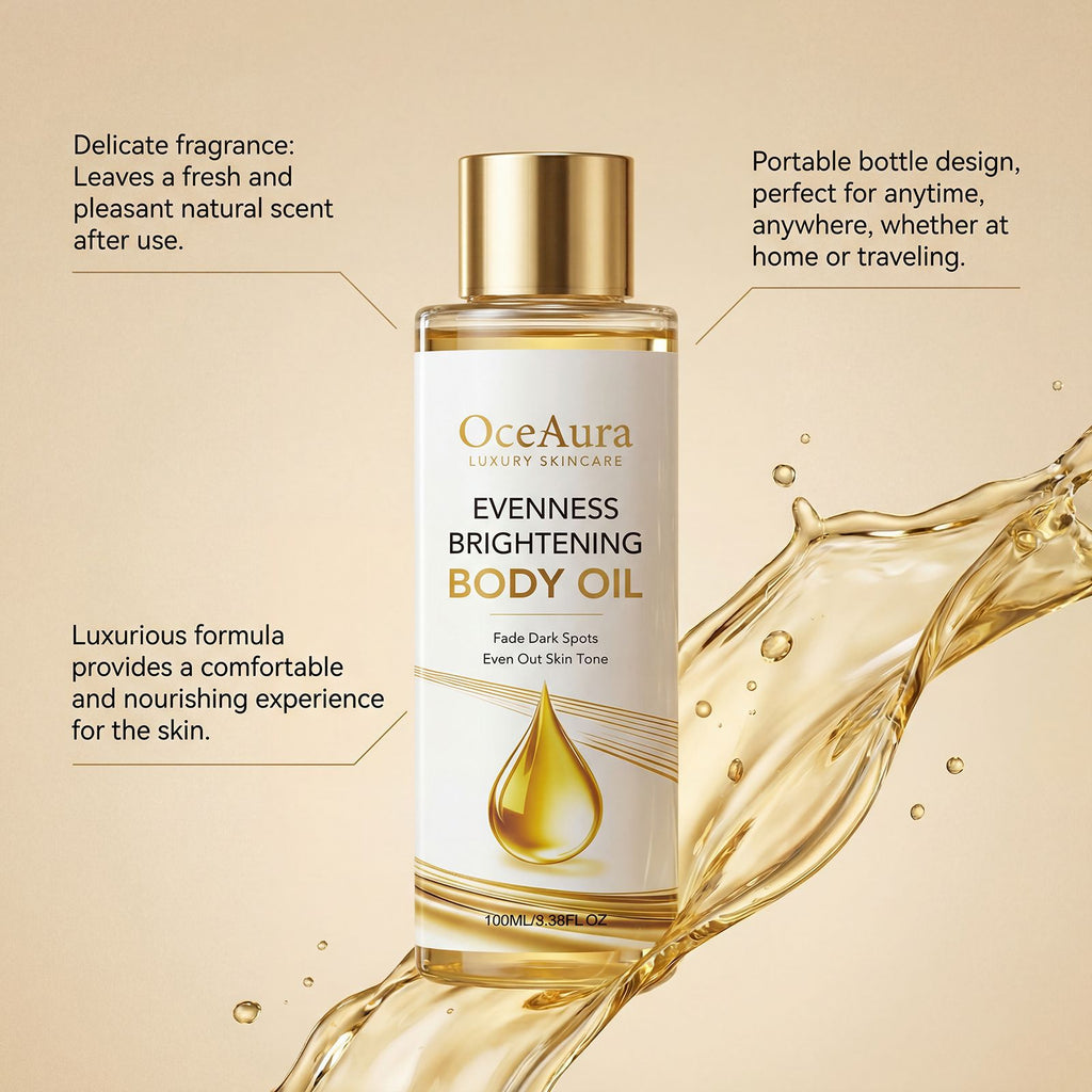 Brightening Body Oil Firming Moisturizing Rejuvenating Smoothing Softening Fade Fine Lines Soothing Repairing Glowing Body Oil