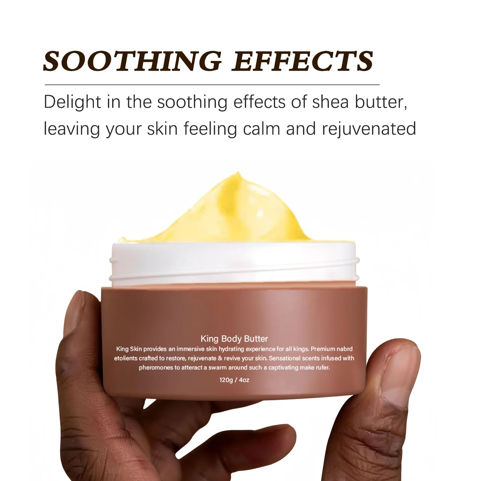 120g Body Butter for Men 24H Deep Moisturizing Cream Improve Drying Skin Body Cream for All Skin Types