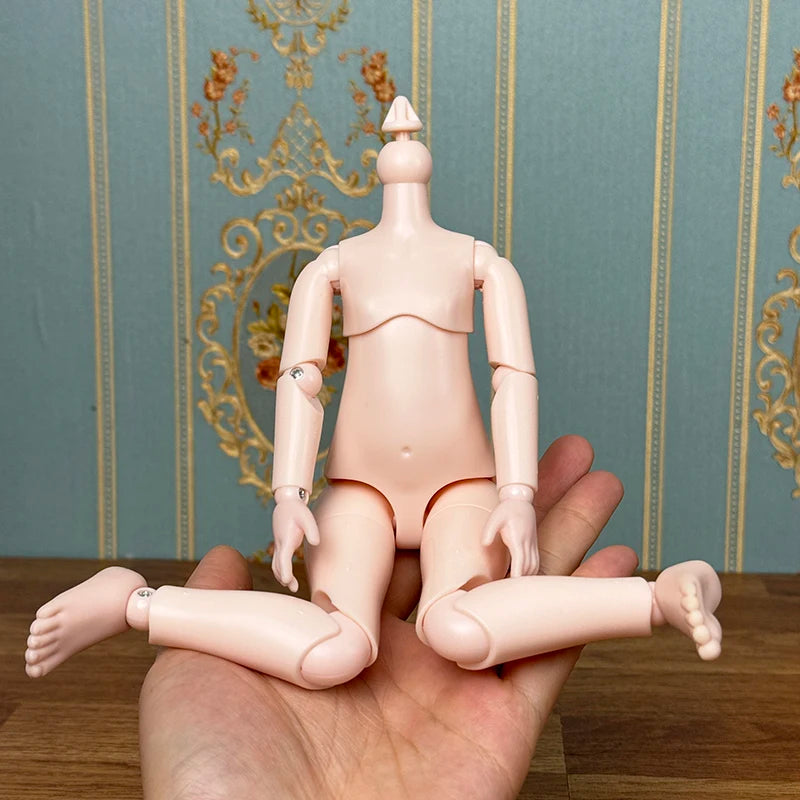White / Nude Skin 1/6 Bjd Doll Mechanical Joint Body 30cm Practice Makeup Doll Kids Girls Doll Toy Gift