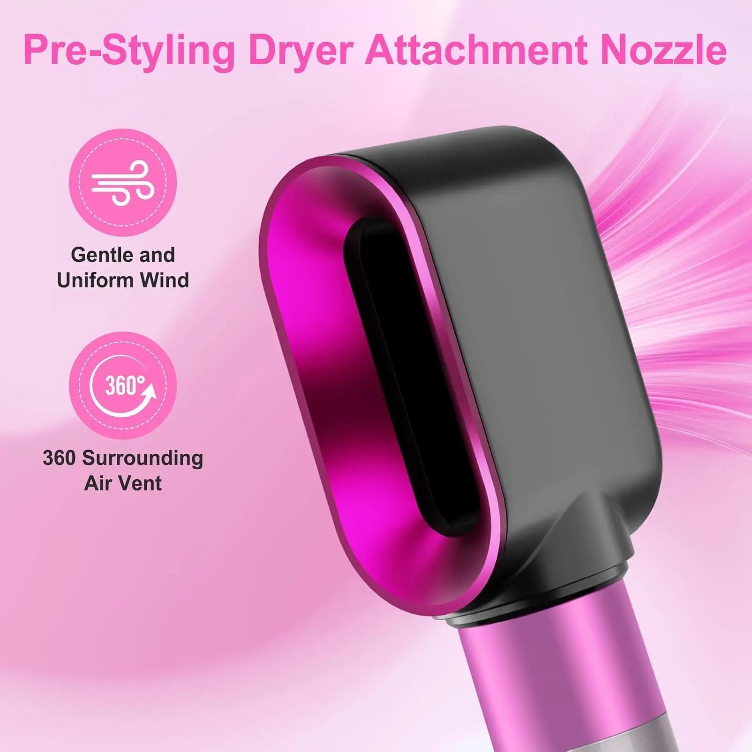 2-Piece Hair Styling Brush Set with Pre-Styling and Small Round Brush Heads Creates voluminous hair Compatible with Airwrap