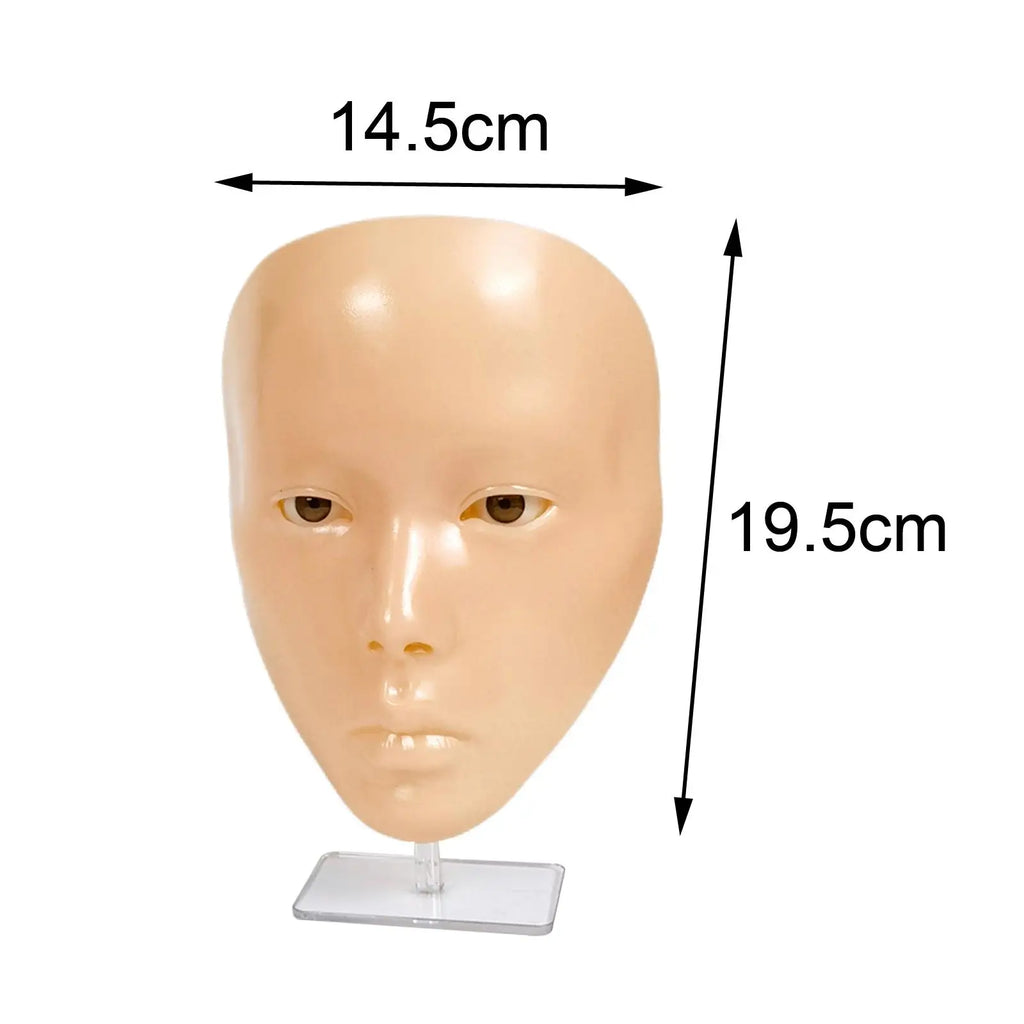 Makeup Practice Face Washable Manikin Model Doll Flat Head for Eyelash Extension Cosmetology Massage Permanent Makeup Salon