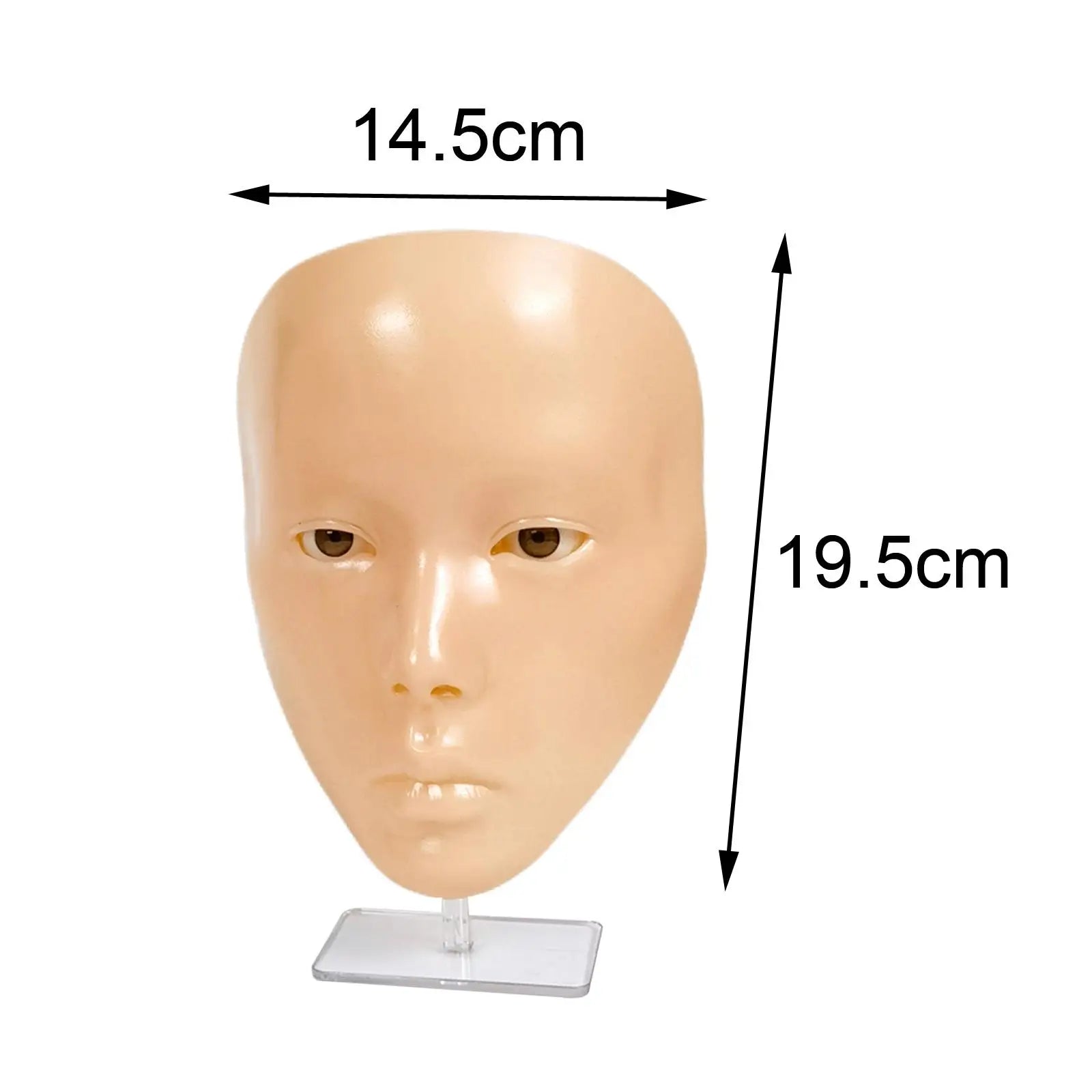 Makeup Practice Face Washable Manikin Model Doll Flat Head for Eyelash Extension Cosmetology Massage Permanent Makeup Salon
