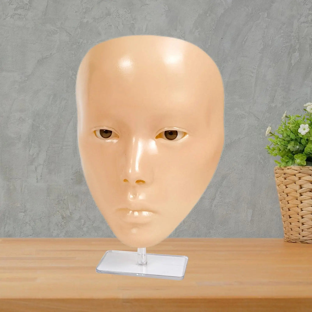 Makeup Practice Face Washable Manikin Model Doll Flat Head for Eyelash Extension Cosmetology Massage Permanent Makeup Salon