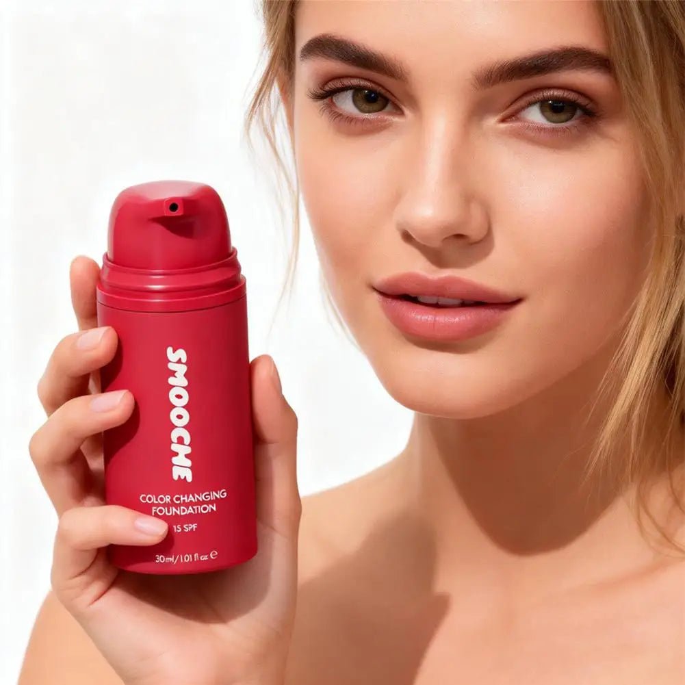 Daily Makeup Color Changing Foundation Automatically Matches Skin Tone Conceals Imperfections And Keeps Skin Smooth All Day
