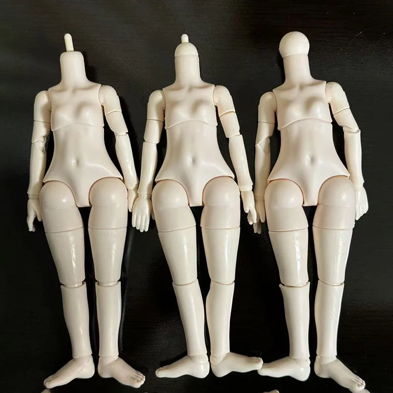 White / Nude Skin 1/6 Bjd Doll Mechanical Joint Body 30cm Practice Makeup Doll Kids Girls Doll Toy Gift