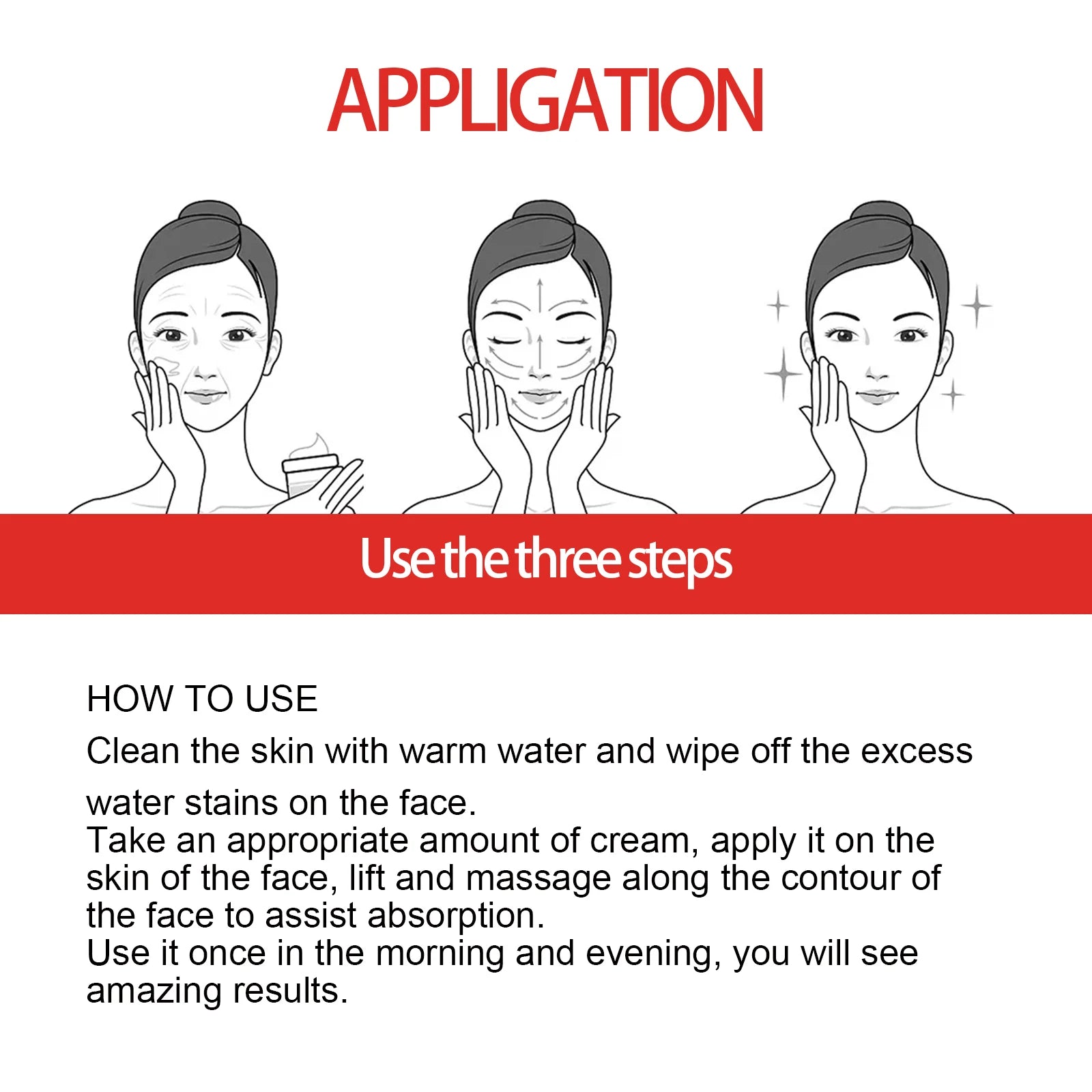 Facial Anti-Wrinkle Serum Eliminates Wrinkles Firms Skin Removes Color Spots Diminishes Fine Lines Anti-Aging Essence Face Care