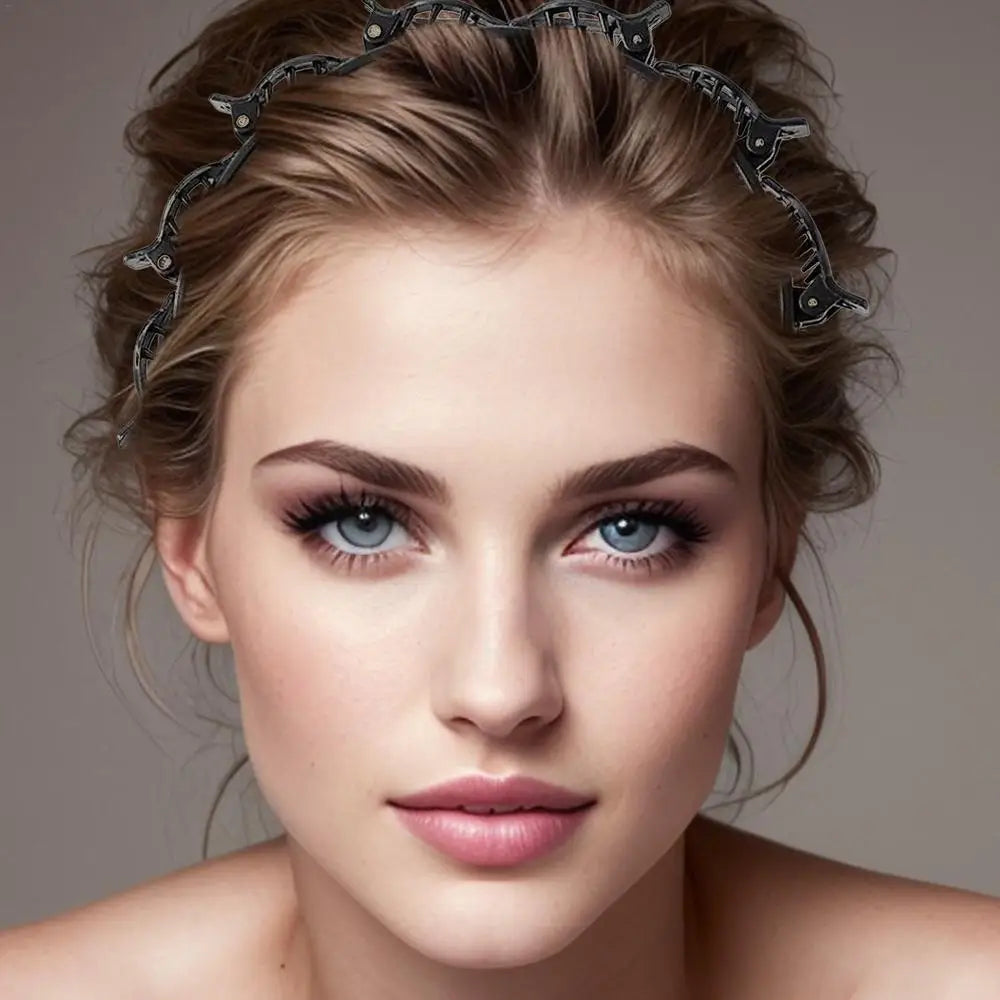 Bangs Hairstyle Hairpin Hairstyle Hairpin Headband Toothed Braid Tool Professional Weave Bangs Clip Hair Accessories For Girls
