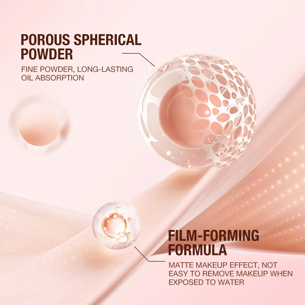 Face Setting Powder Normal Size Soft Focus Fixed Make Up Oil Control Light Skin Perfect for Whitening Waterproof Lasting Makeup