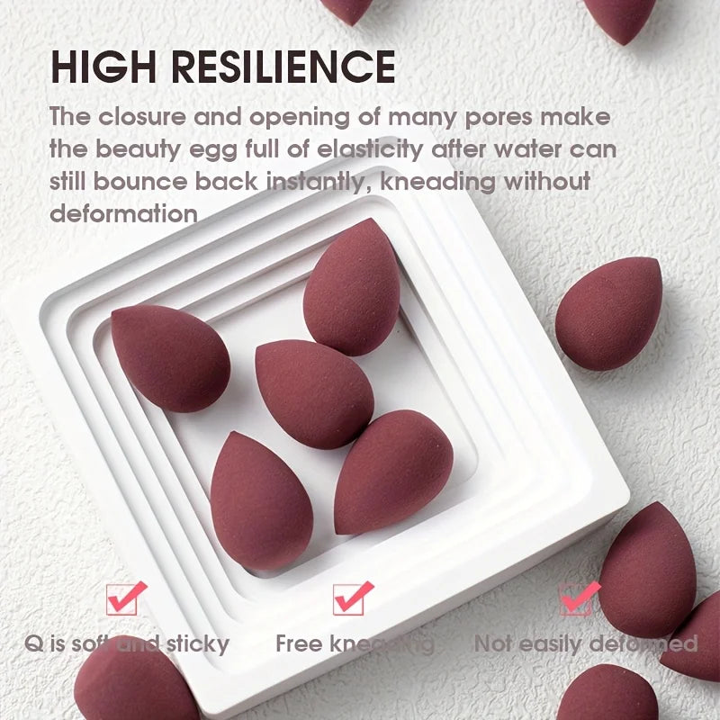 60 Mini Makeup Sponges, Foundation Blending Sponges, Multi-color Sponges for Flawless Application of Liquid and Powder Products