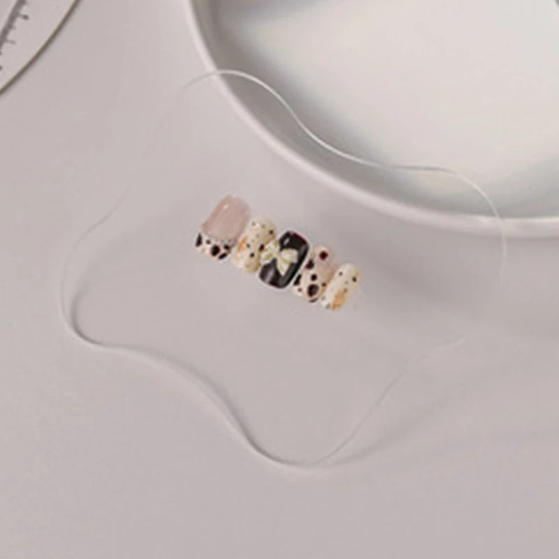 Nails Art Acrylic Transparent Showing Shelf Setting Circular Irregular Acrylic Color Palettes Multifunction Display Board Tools