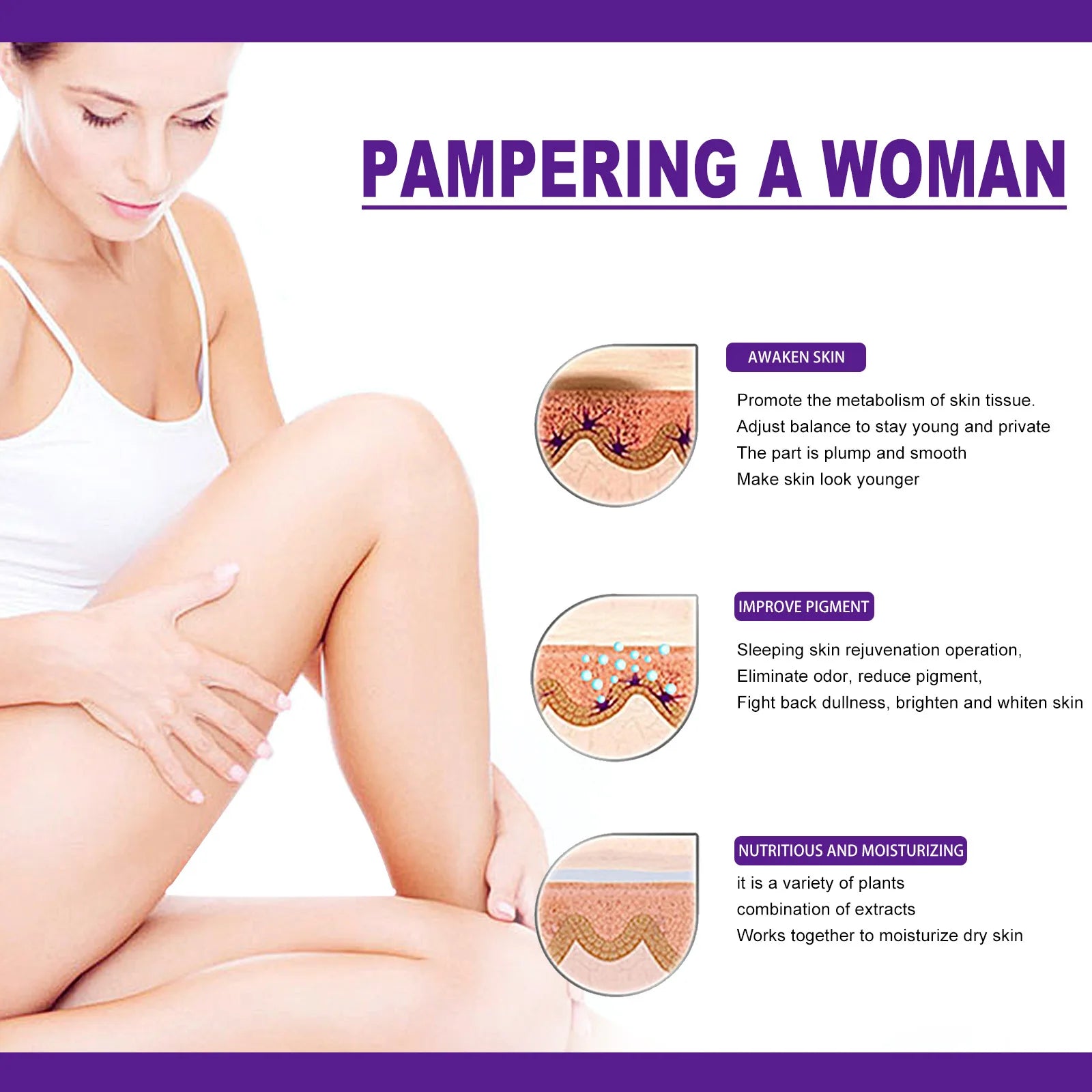 Body Whitening Cream Intimate Area Tender Red Essence Lip Underarm Knee Butt Dullness Bleach Remove Melanin Brighten Beauty Care