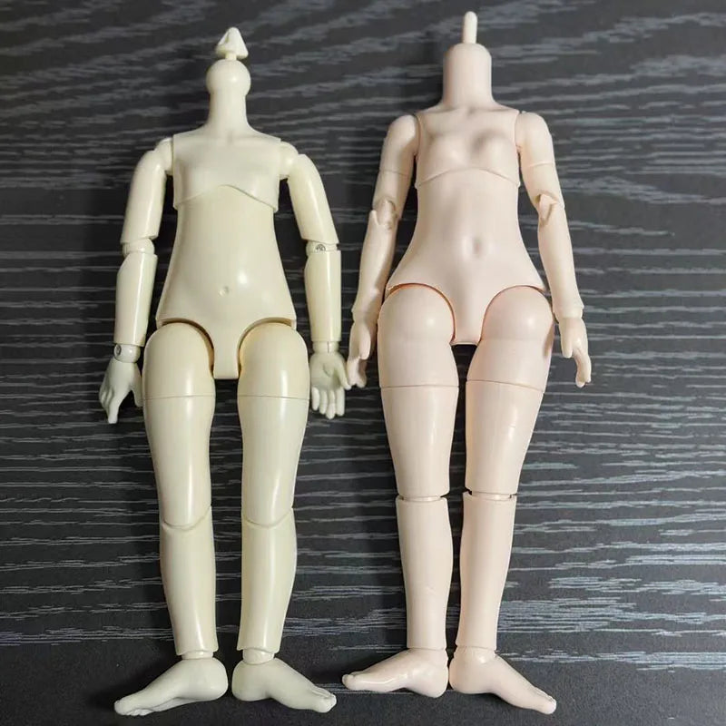 White / Nude Skin 1/6 Bjd Doll Mechanical Joint Body 30cm Practice Makeup Doll Kids Girls Doll Toy Gift