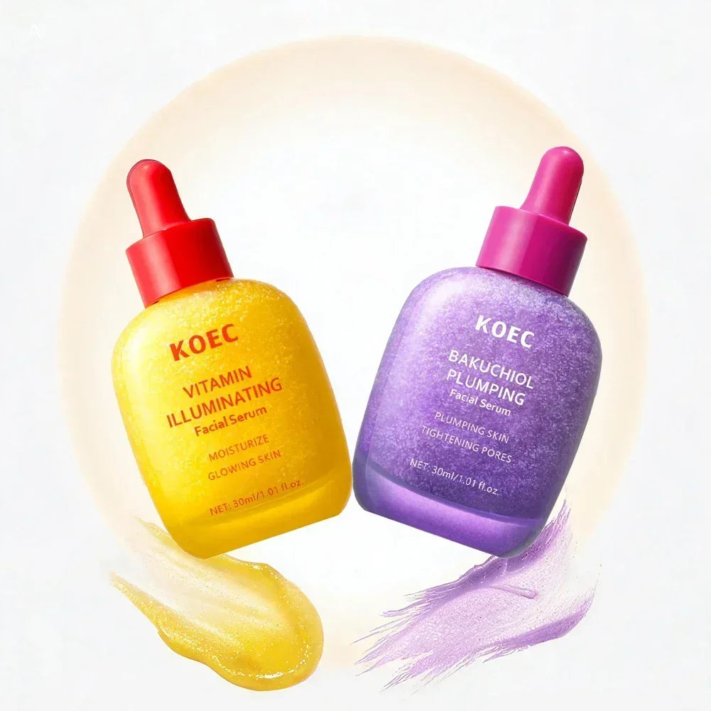Korean Skin Care Vitamin Illuminating & Bakuchiol Face Serum Vitamin C Niacinamide Anti-Aging Serum Brightening Firm Skin 30ml
