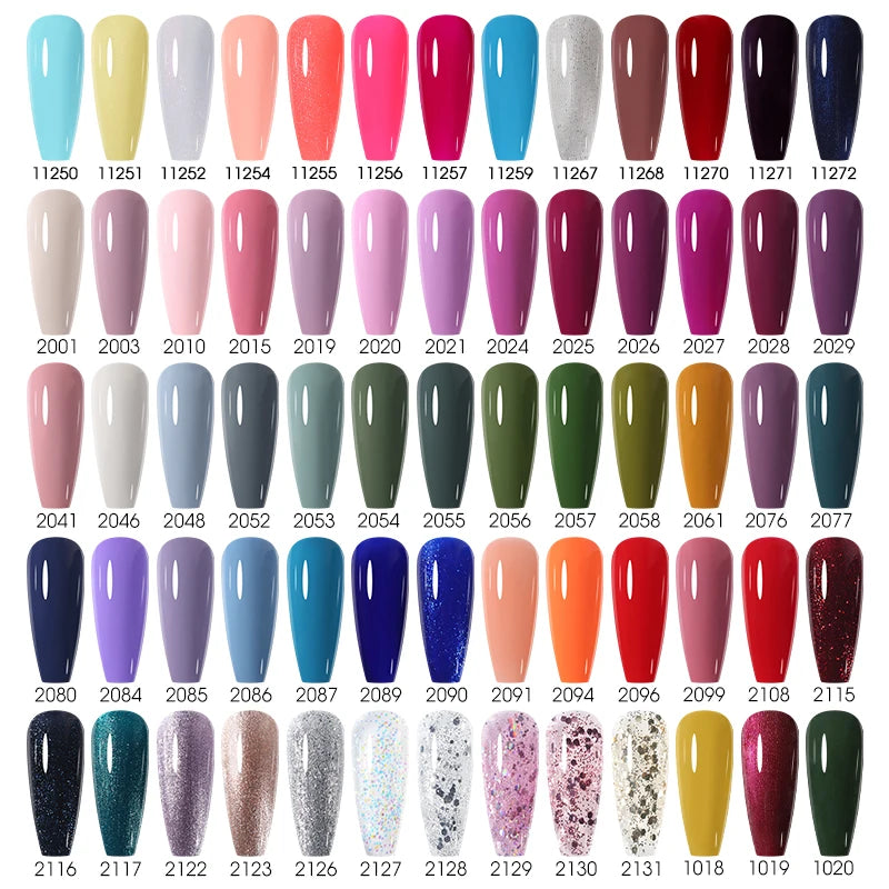 NAILCO 15ml Translucent Gel Nail Polish Semi-permanent Varnish UV Nails Art Glitter HEMA TPO FREE Gel Polish Manicure For Nails