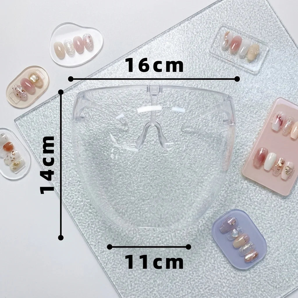 Nail Art Dust Proof Faceshield Transparent Anti-fog Anti-splash Full Face Cover Safety Protective Glasses