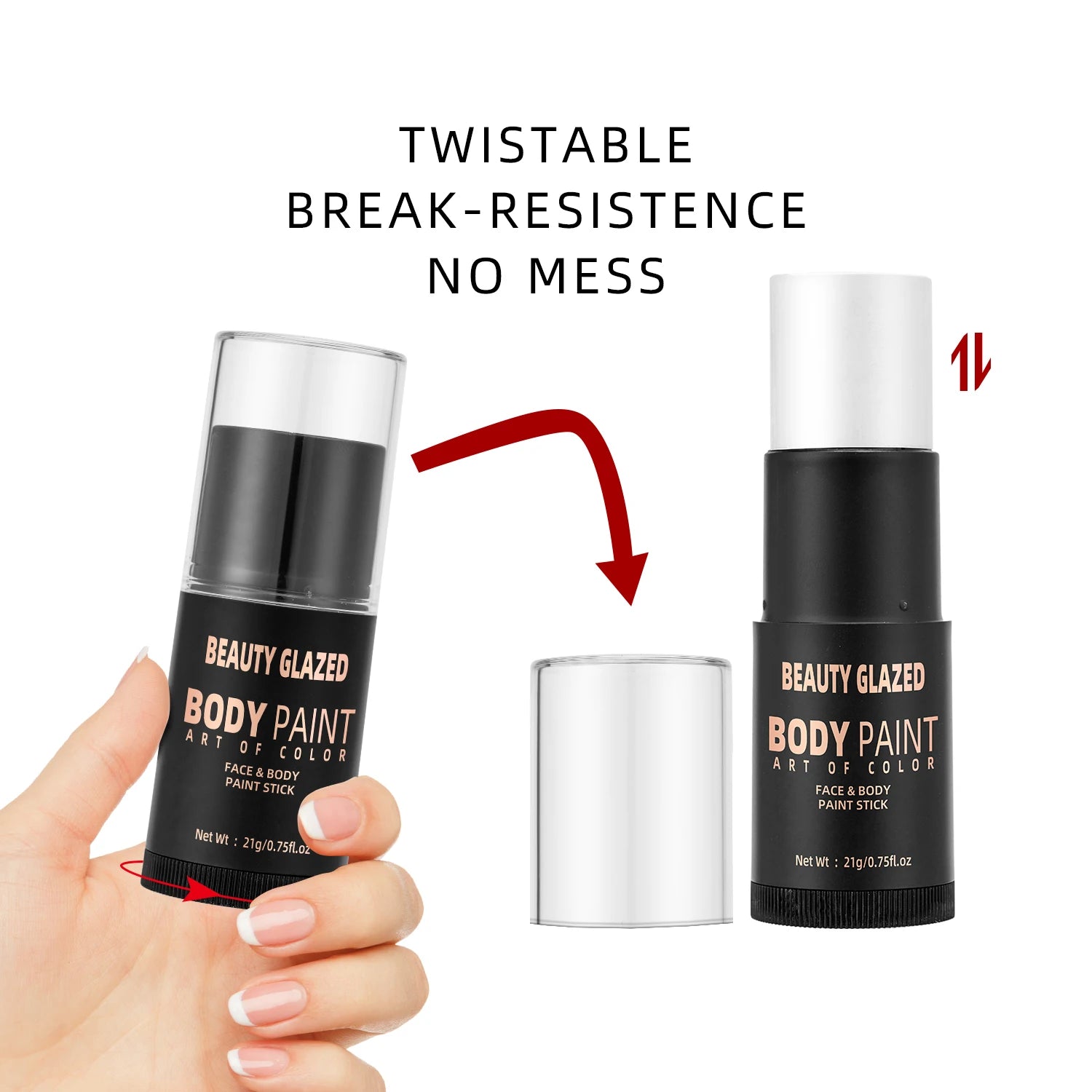 5 Colors Face &Body Paint, Non-Toxic,Professional Painting Kit For Party, Cosplay,Safe For Sensitive Skin