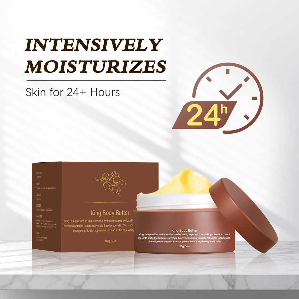 120g Body Butter for Men 24H Deep Moisturizing Cream Improve Drying Skin Body Cream for All Skin Types