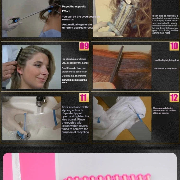Hair Salon Balayage Board Barbershop Hairdresser Design Styling Tool Set Accessory Professional Dyes Hair Coloring Dyeing Board
