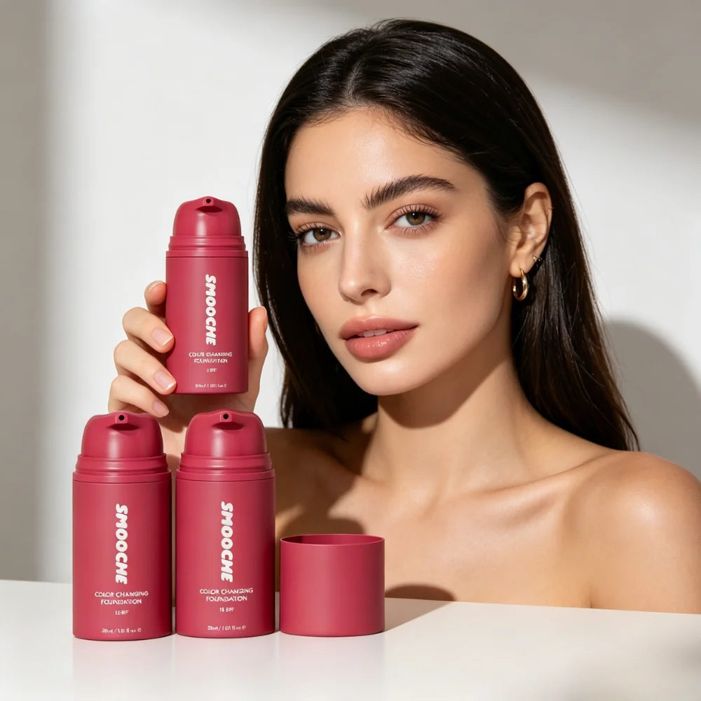Daily Makeup Color Changing Foundation Automatically Matches Skin Tone Conceals Imperfections And Keeps Skin Smooth All Day