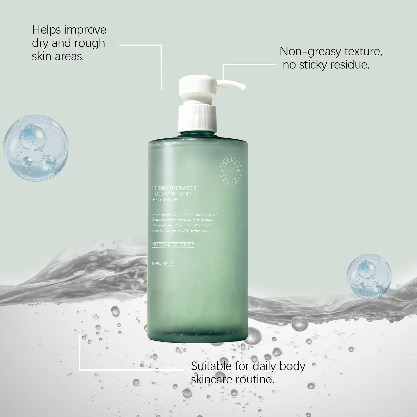 Body Moisturize Essence Enhance Firmness Elasticity Long Lasting Hydration Nourish Smooth Improve Texture Hyaluronic Acid Lotion