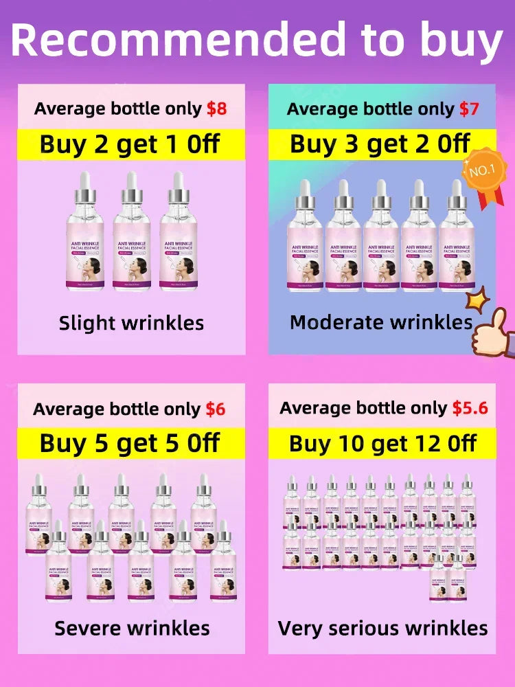Anti-aging Serum Face Neck Forehead Wrinkles Removal Moisturizing Reduces Fine Lines Lifting Firming Tightens Skin Product