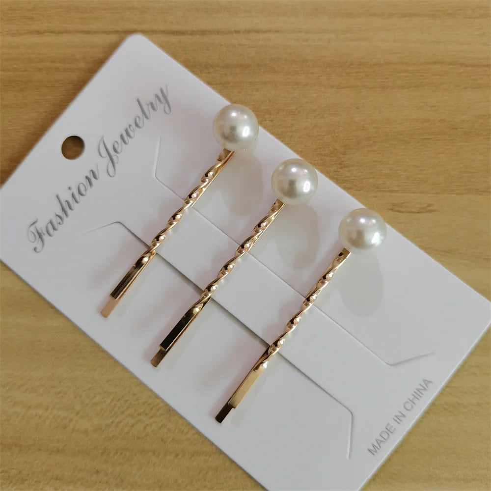 Simple Geometric Hairpins for Women Barrettes Headwears Girls BB Clips Headdress Barrettes Korean Hair Styling Accessories Gifts