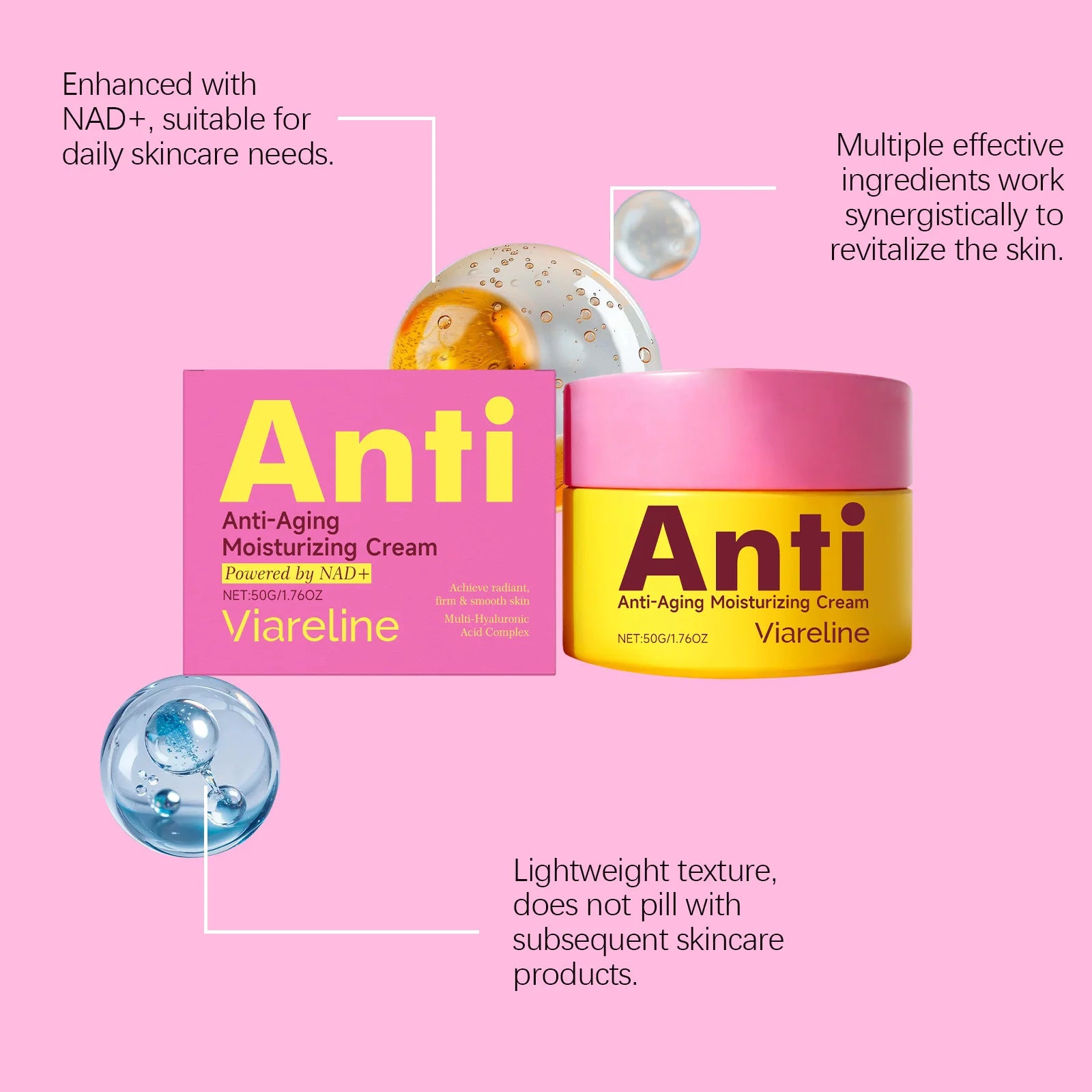 Firming Face Cream Anti Aging Lifting Tighten Face Brightening Tone Improves Dark Spot Reduces Fine Line Moisturizing Care Cream