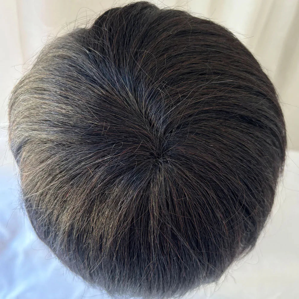 Human Hair Mannequin Head Men's Hairdresser Practice Beauty Styling Training Mannequin Head