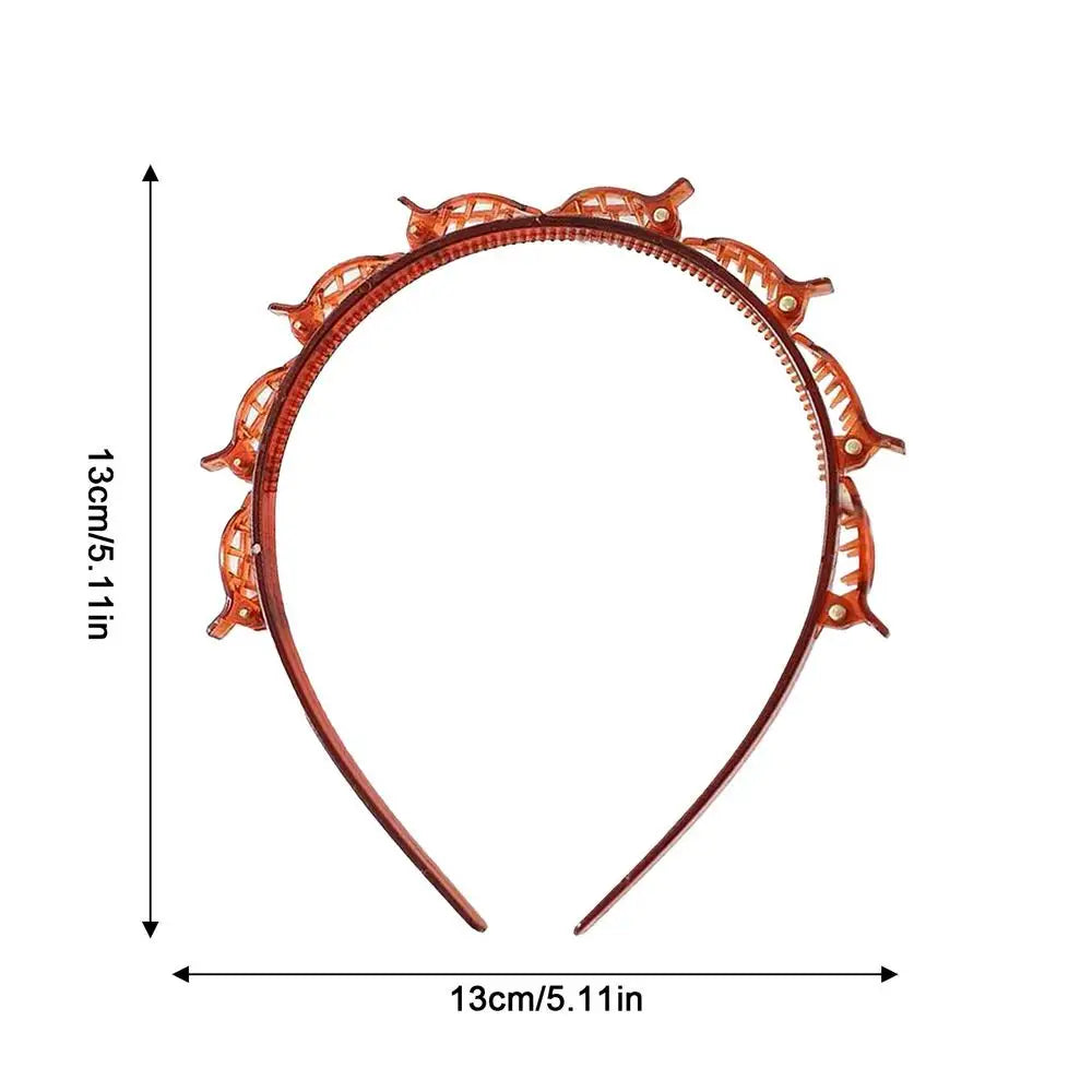 Bangs Hairstyle Hairpin Hairstyle Hairpin Headband Toothed Braid Tool Professional Weave Bangs Clip Hair Accessories For Girls