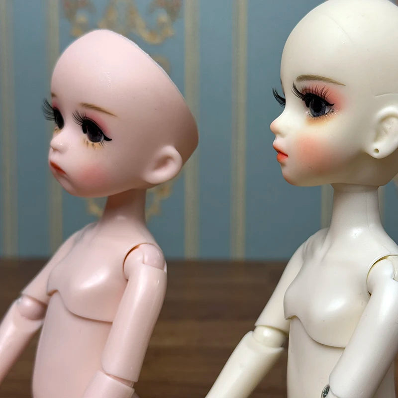 White / Nude Skin 1/6 Bjd Doll Mechanical Joint Body 30cm Practice Makeup Doll Kids Girls Doll Toy Gift