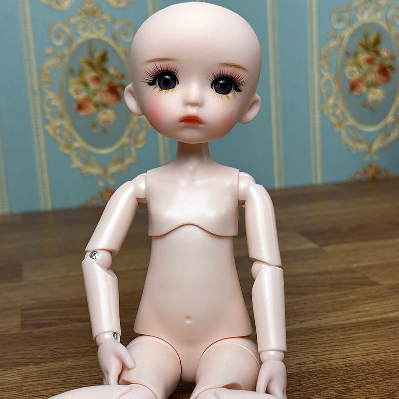 White / Nude Skin 1/6 Bjd Doll Mechanical Joint Body 30cm Practice Makeup Doll Kids Girls Doll Toy Gift