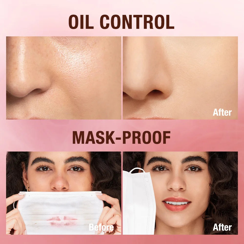 Face Setting Powder Normal Size Soft Focus Fixed Make Up Oil Control Light Skin Perfect for Whitening Waterproof Lasting Makeup