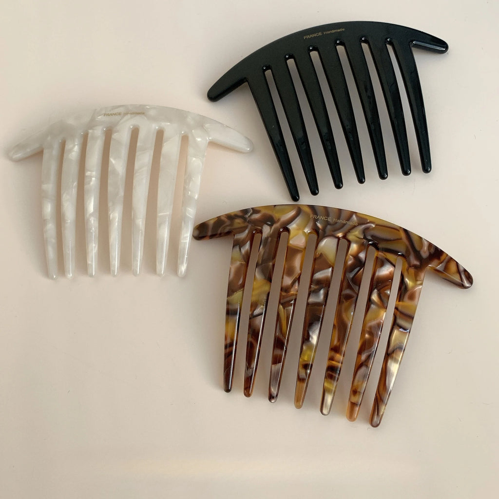 2025 New French U-shaped Hairpin with Meatball Head Comb Modern Simple Seven Toothed Hairpin Versatile Comb