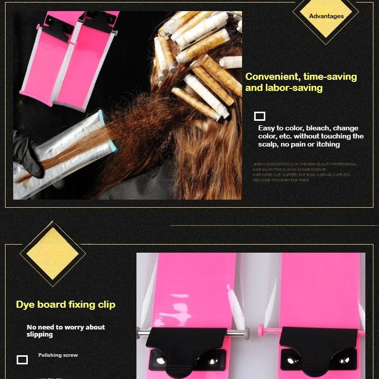 Hair Salon Balayage Board Barbershop Hairdresser Design Styling Tool Set Accessory Professional Dyes Hair Coloring Dyeing Board