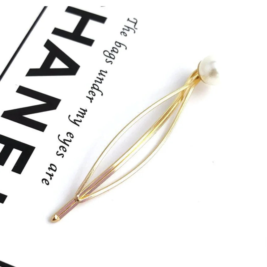 Simple Geometric Hairpins for Women Barrettes Headwears Girls BB Clips Headdress Barrettes Korean Hair Styling Accessories Gifts