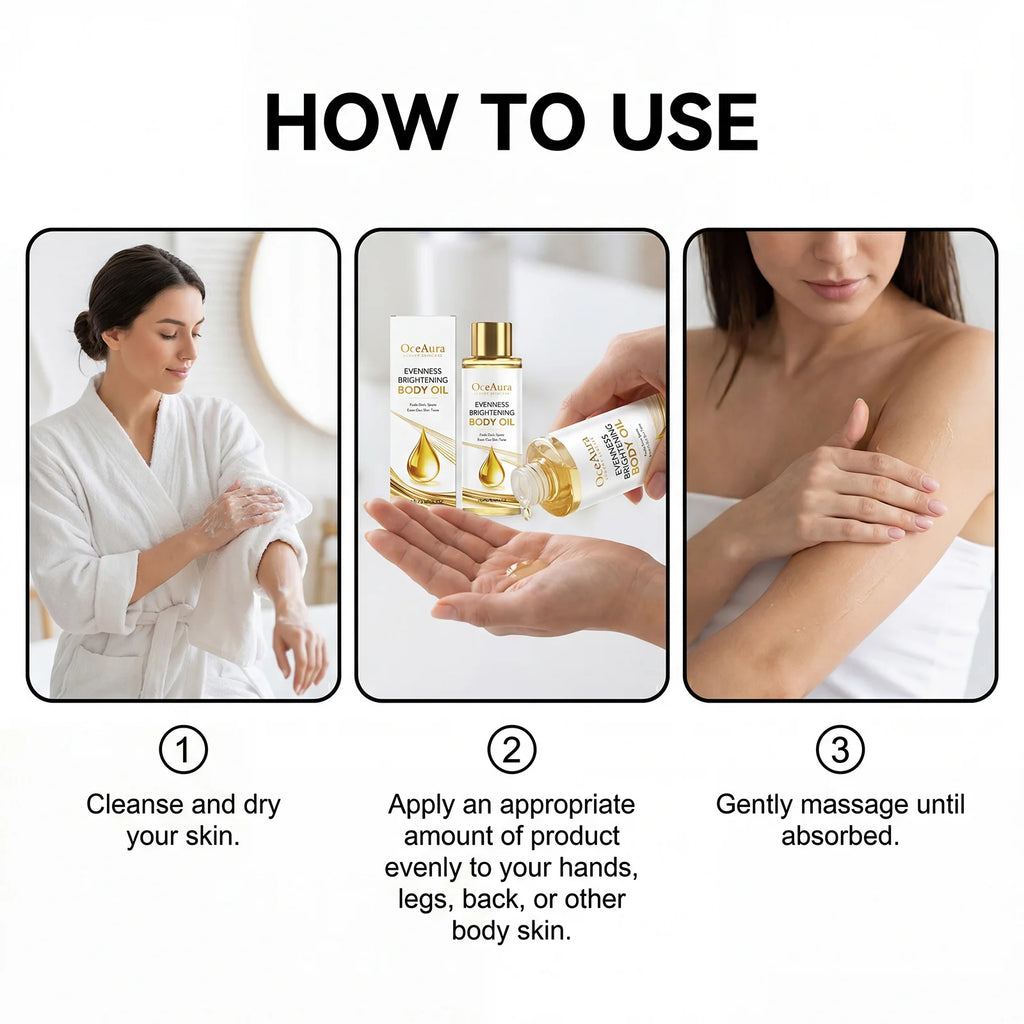 Brightening Body Oil Firming Moisturizing Rejuvenating Smoothing Softening Fade Fine Lines Soothing Repairing Glowing Body Oil