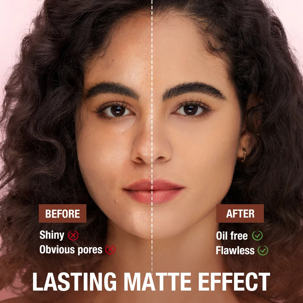 Face Setting Powder Normal Size Soft Focus Fixed Make Up Oil Control Light Skin Perfect for Whitening Waterproof Lasting Makeup