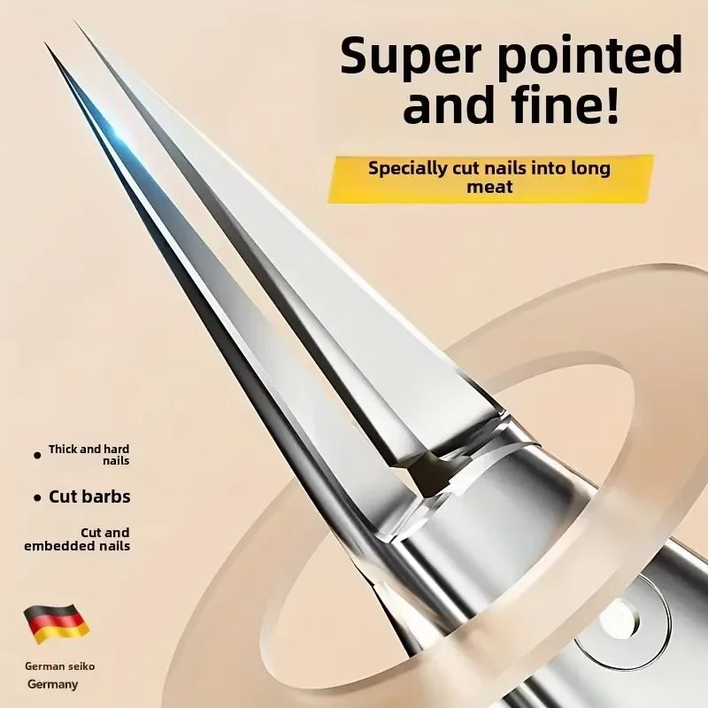 Nail Clippers Toenail Clippers for Thick Nails for Seniors with Curve Diagonal Blade for Ingrown Nails Effortlessly Toe