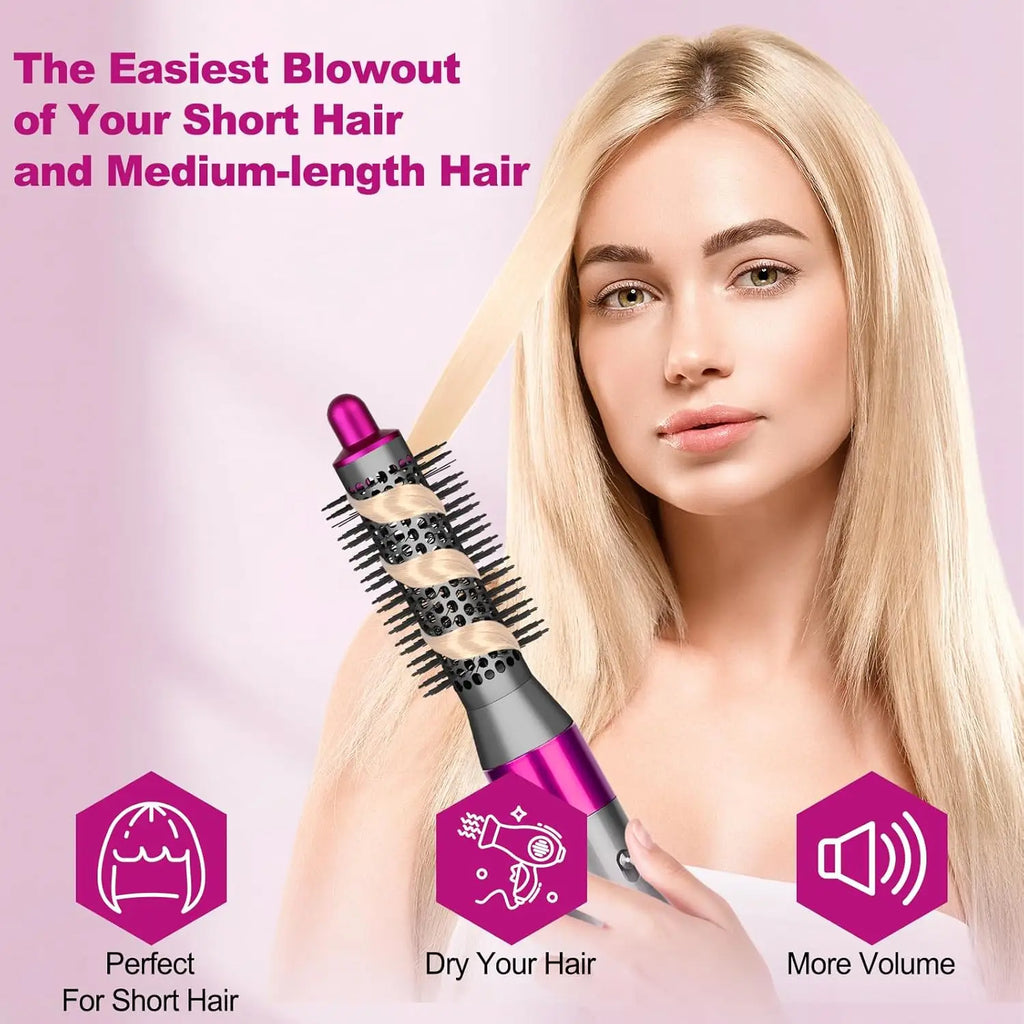 2-Piece Hair Styling Brush Set with Pre-Styling and Small Round Brush Heads Creates voluminous hair Compatible with Airwrap