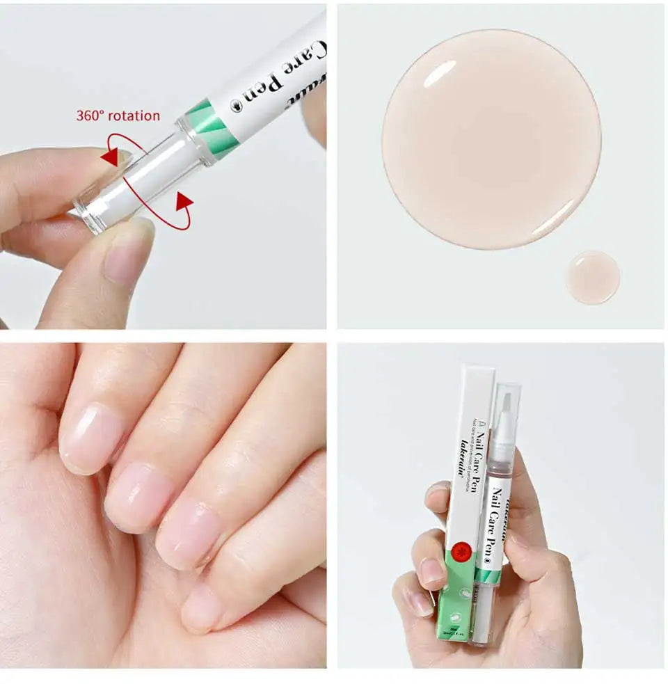 Nail Care Pen Nourish and Moisturize Nails Prevent Fungal Infections Improve Appearance Flat Brush Head Design Daily Nail Care