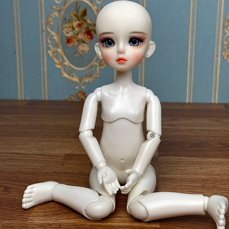White / Nude Skin 1/6 Bjd Doll Mechanical Joint Body 30cm Practice Makeup Doll Kids Girls Doll Toy Gift