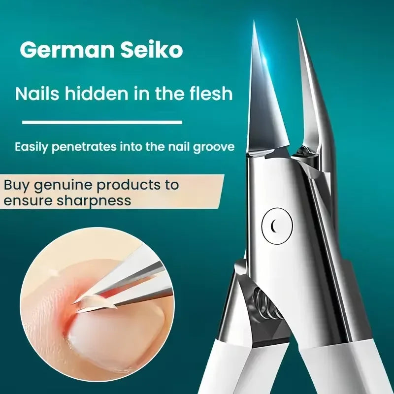 Nail Clippers Toenail Clippers for Thick Nails for Seniors with Curve Diagonal Blade for Ingrown Nails Effortlessly Toe