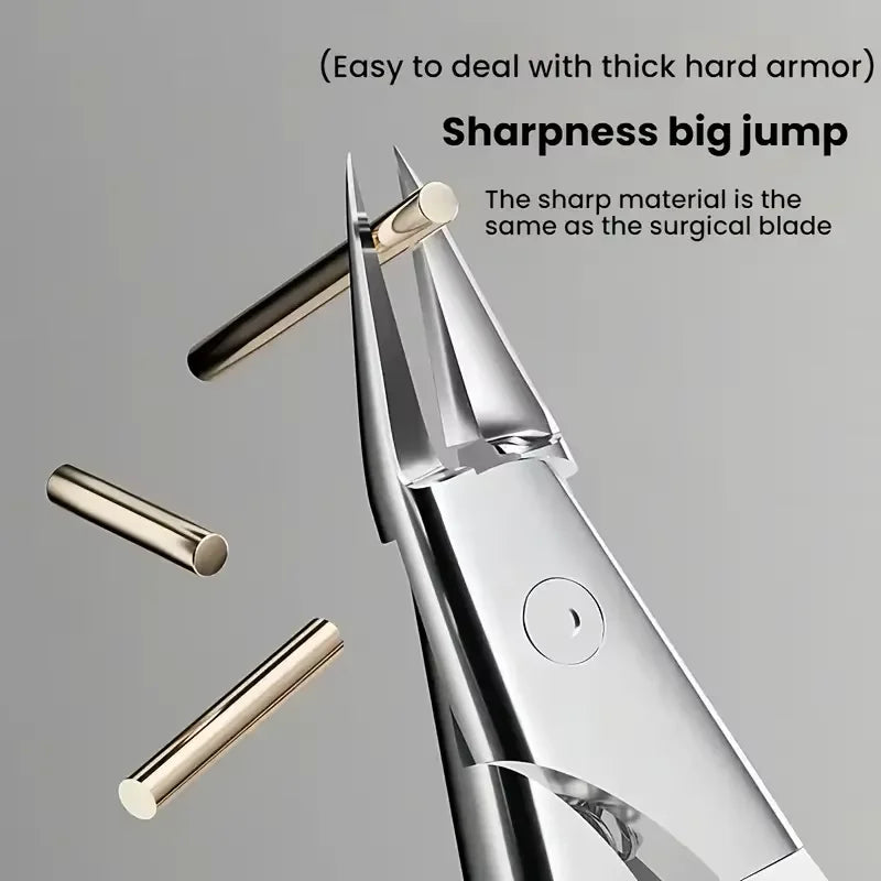 Nail Clippers Toenail Clippers for Thick Nails for Seniors with Curve Diagonal Blade for Ingrown Nails Effortlessly Toe