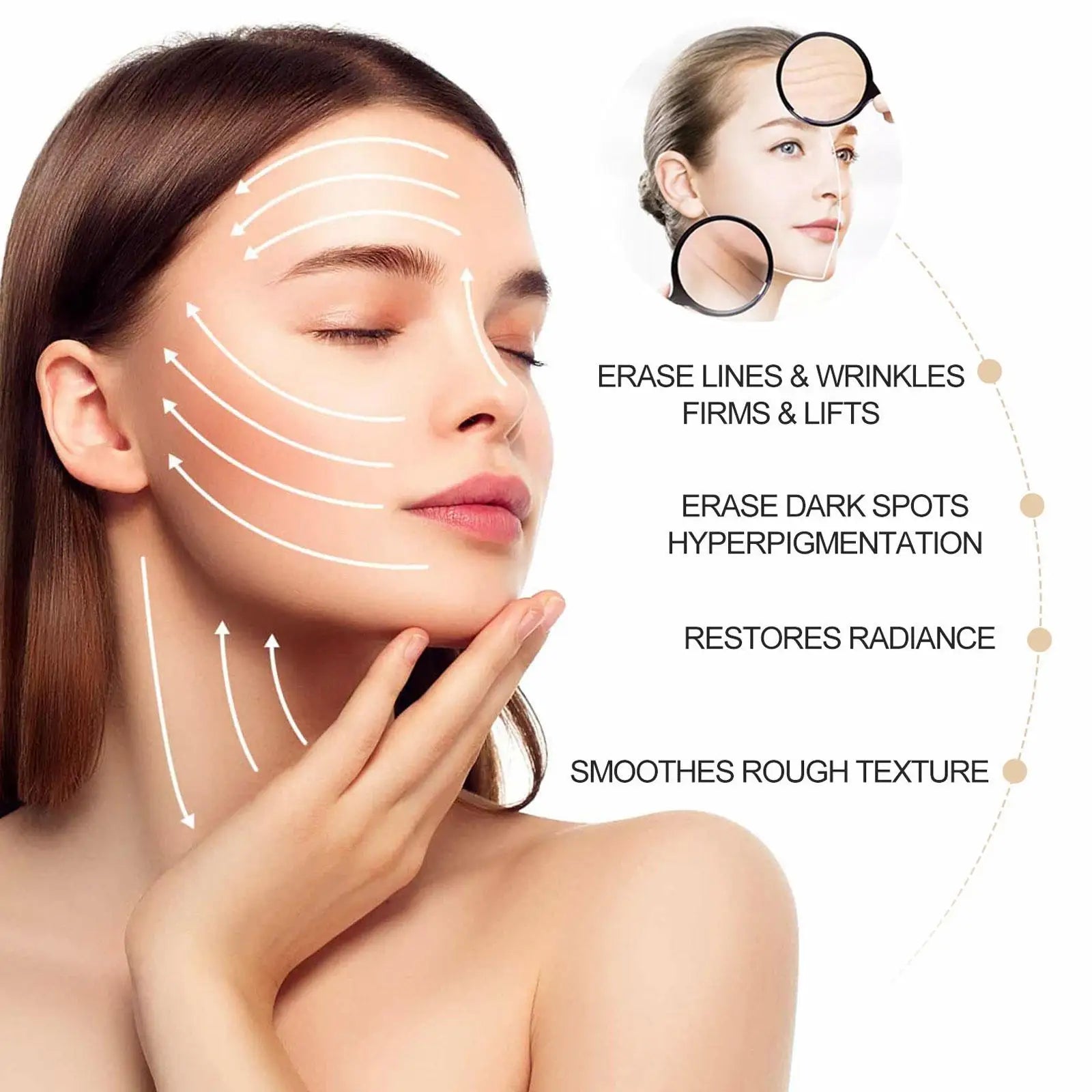 Wrinkle Remover Face Serum Lift Anti-aging Fade Fine Lines Moisturizing Essence Whitening Repair Skin Care1/3/5/10PCS