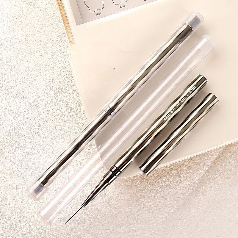 Nails Art Liner Brushes Elongated Lines Striping Drawing Painting  6/9/12/15/18/25mm Nail Design Pen Professional Manicure Tool