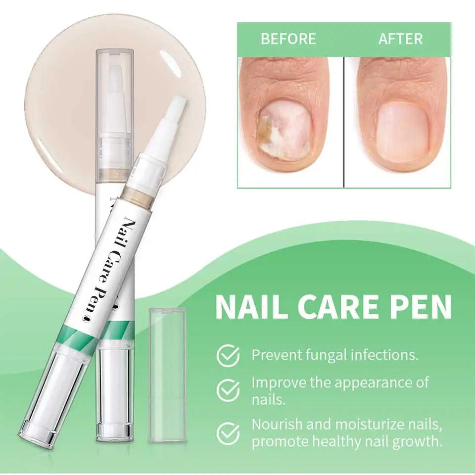 Nail Care Pen Nourish and Moisturize Nails Prevent Fungal Infections Improve Appearance Flat Brush Head Design Daily Nail Care