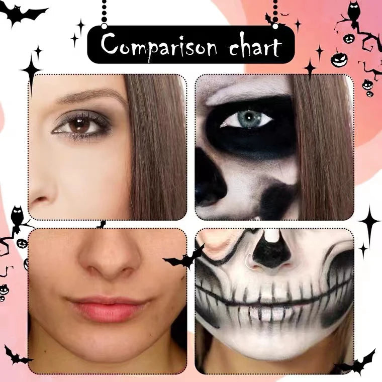 5 Colors Face &Body Paint, Non-Toxic,Professional Painting Kit For Party, Cosplay,Safe For Sensitive Skin