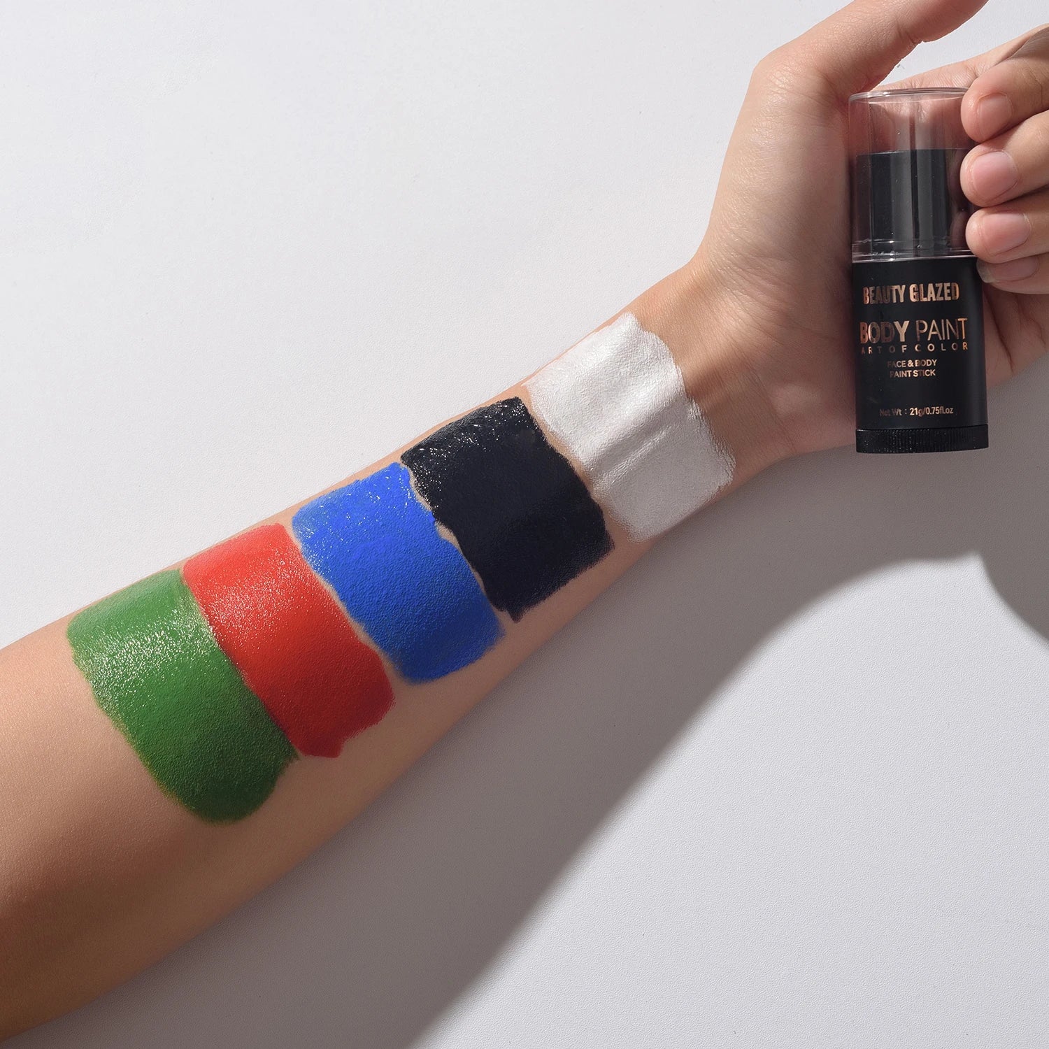 5 Colors Face &Body Paint, Non-Toxic,Professional Painting Kit For Party, Cosplay,Safe For Sensitive Skin