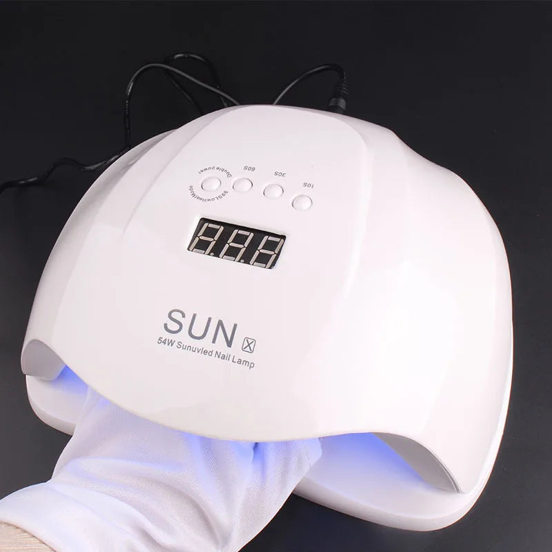 Nail Tools Anti-ultraviolet Uv Gloves Sun Black Half Exposed  Short Section Gloves Half Exposed Fingertips Phototherapy Gloves