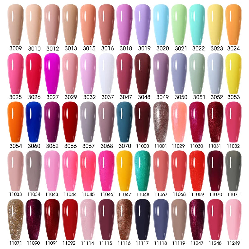 NAILCO 15ml Translucent Gel Nail Polish Semi-permanent Varnish UV Nails Art Glitter HEMA TPO FREE Gel Polish Manicure For Nails